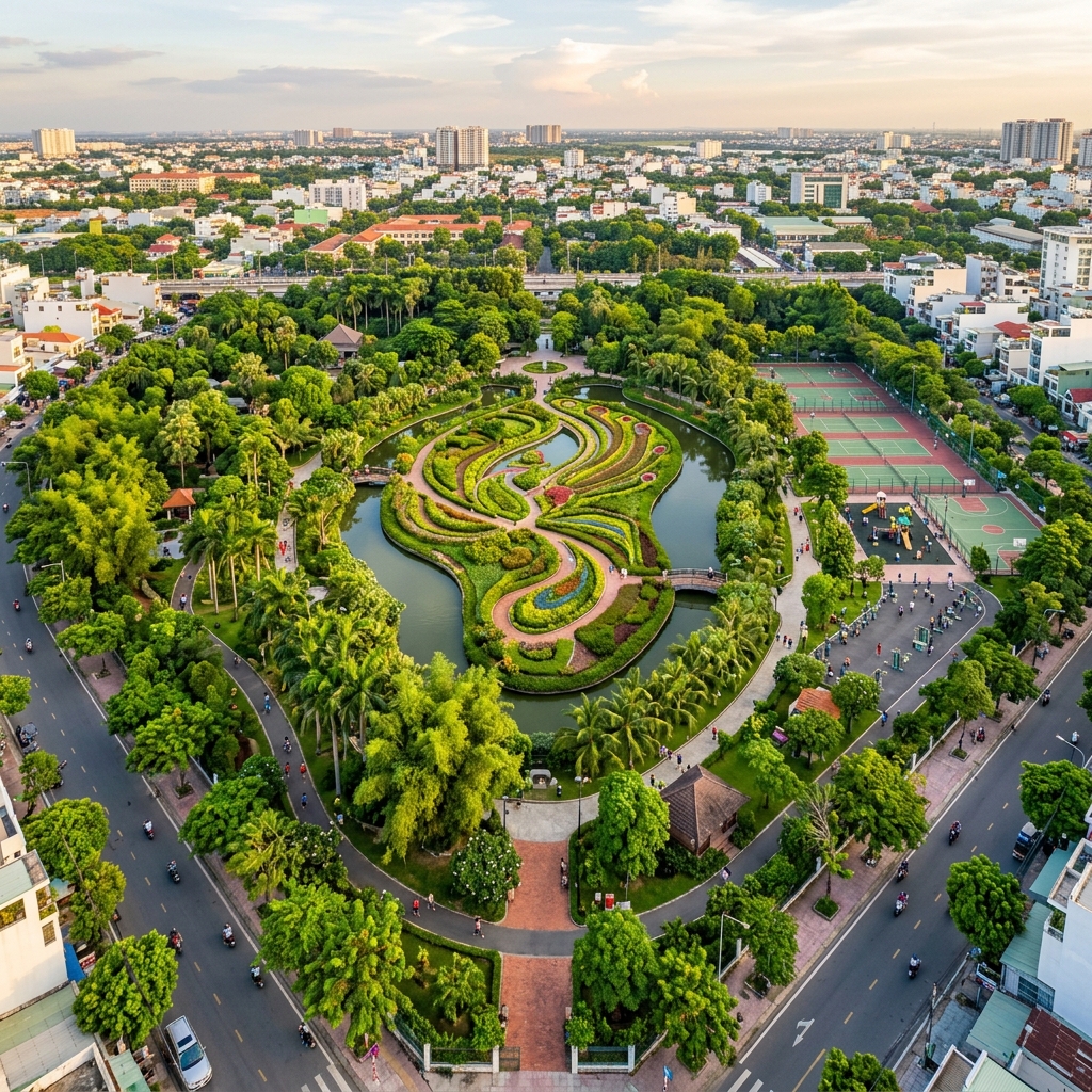 Công viên Mắt Phượng 3,37ha vừa khởi công 12/2025