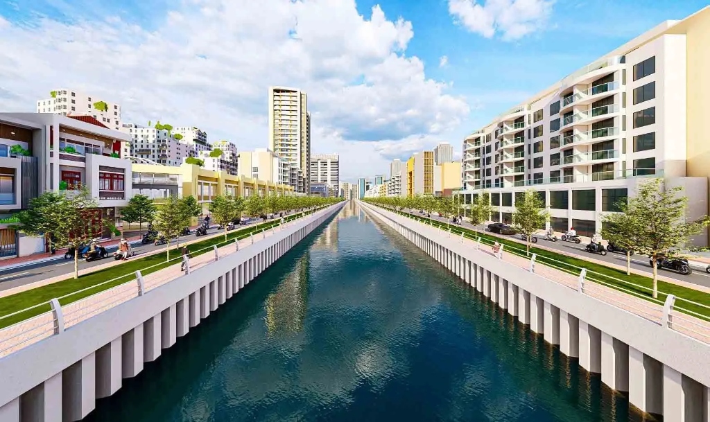 Hệ thống kênh rạch khu vực — đang được cải tạo 17.000 tỷ